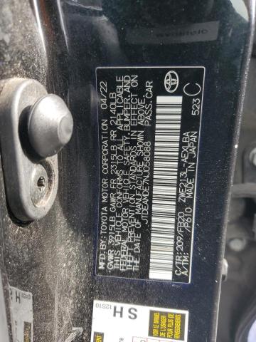 2022 TOYOTA COROLLA LE - JTDEAMDE7NJ058088