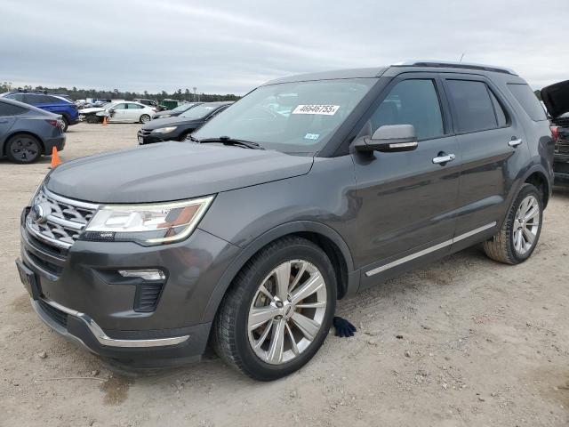 FORD EXPLORER L 2019 gray  gas 1FM5K7F85KGB11638 photo #1