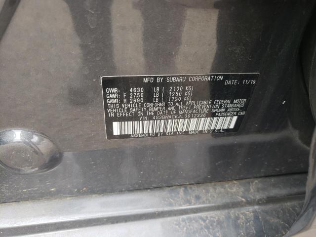 2020 SUBARU LEGACY PRE 4S3BWAC63L3012336