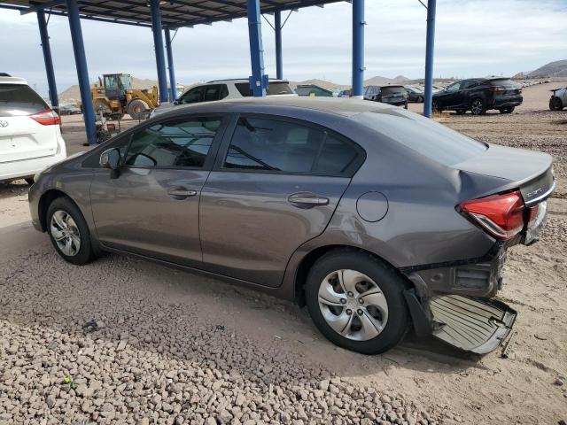 HONDA CIVIC LX 2013 gray  gas 19XFB2F56DE024870 photo #3