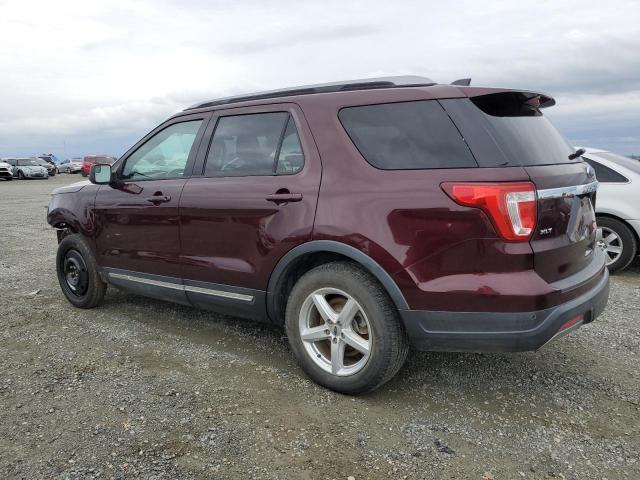 FORD EXPLORER X 2019 maroon  gas 1FM5K7D85KGA22316 photo #3