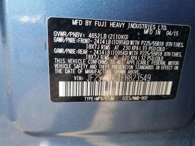 2015 SUBARU FORESTER 2 - JF2SJGDC1FH823549