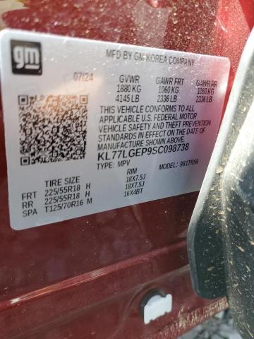 2025 CHEVROLET TRAX 1RS - KL77LGEP9SC098738