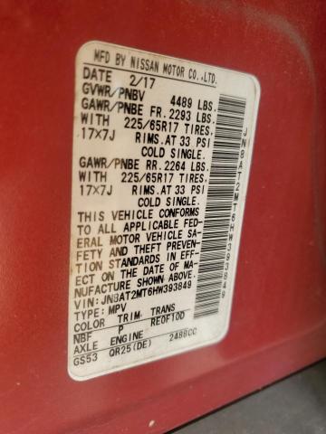 2017 NISSAN ROGUE S - JN8AT2MT6HW393849