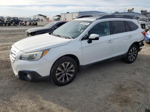 SUBARU OUTBACK 3. 2015 white  gas 4S4BSENC0F3293596 photo #1