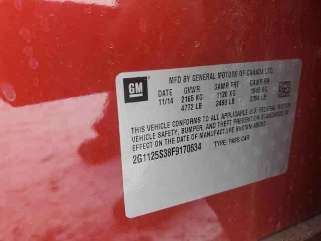 2015 CHEVROLET IMPALA LT - 2G1125S38F9170634