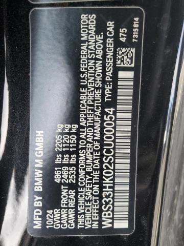 2025 BMW M4 COMPETI WBS33HK02SCU00054
