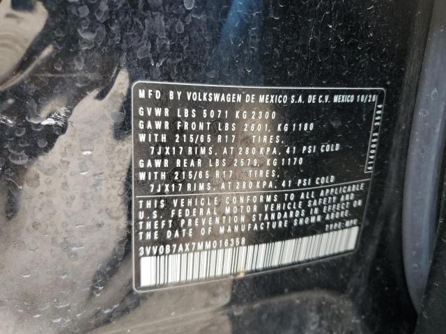 2021 VOLKSWAGEN TIGUAN S - 3VV0B7AX7MM016358