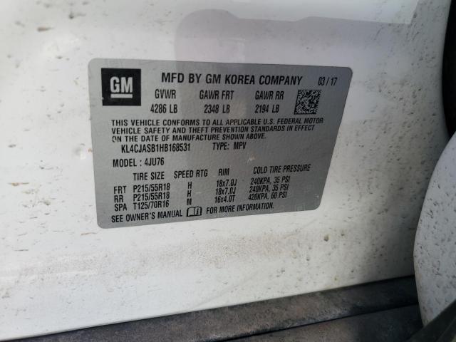 2017 BUICK ENCORE PREFERRED KL4CJASB1HB168531