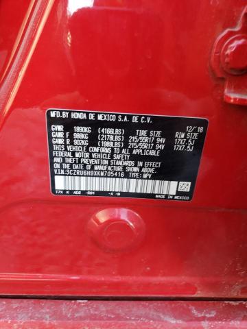 2019 HONDA HR-V TOURI 3CZRU6H9XKM705416