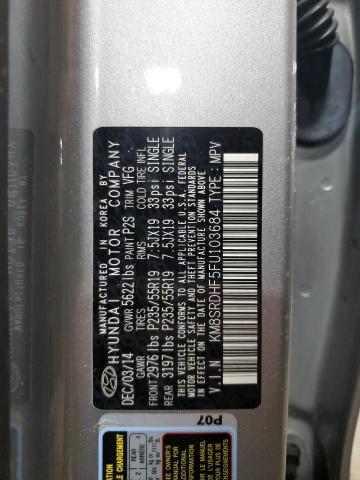 2015 HYUNDAI SANTA FE G KM8SRDHF5FU103684