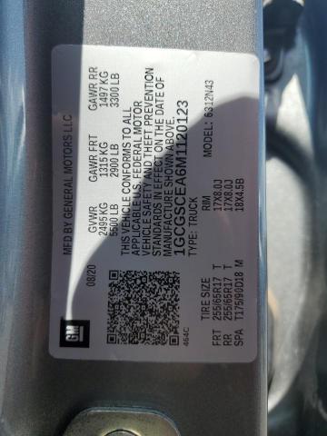 2021 CHEVROLET COLORADO L - 1GCGSCEA6M1120123