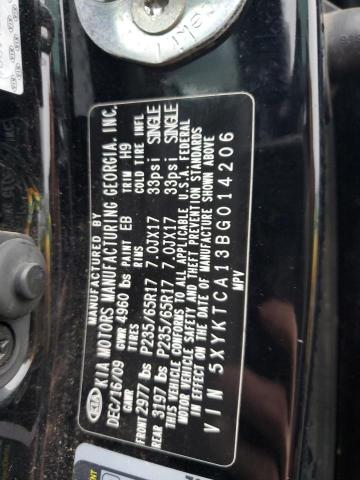 2011 KIA SORENTO BA - 5XYKTCA13BG014206
