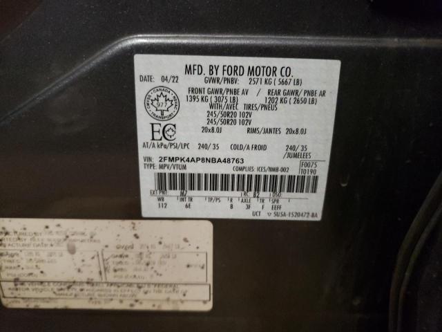 2022 FORD EDGE ST - 2FMPK4AP8NBA48763