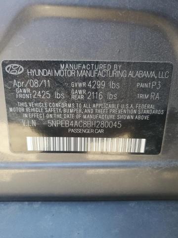 2011 HYUNDAI SONATA GLS - 5NPEB4AC8BH280045
