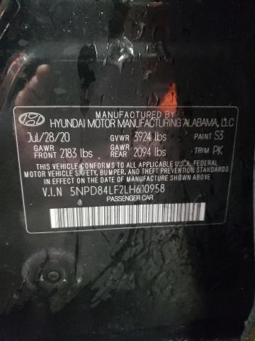 2020 HYUNDAI ELANTRA SE - 5NPD84LF2LH610958