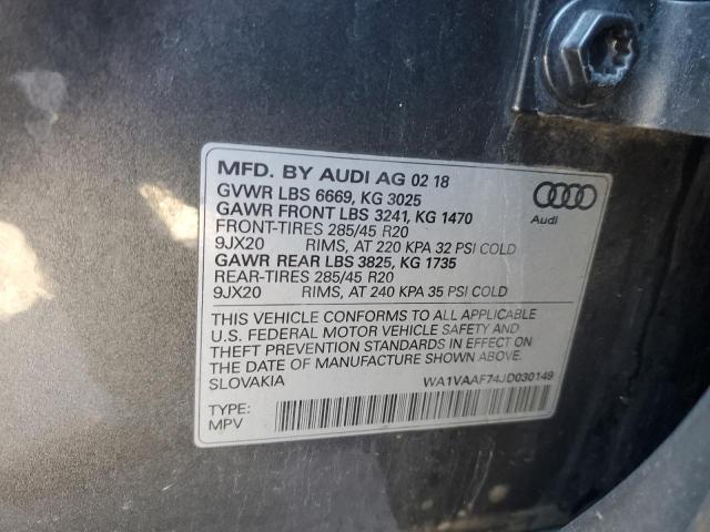 2018 AUDI Q7 PRESTIG - WA1VAAF74JD030149