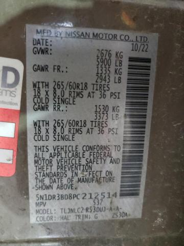 2023 NISSAN PATHFINDER - 5N1DR3BD8PC212514