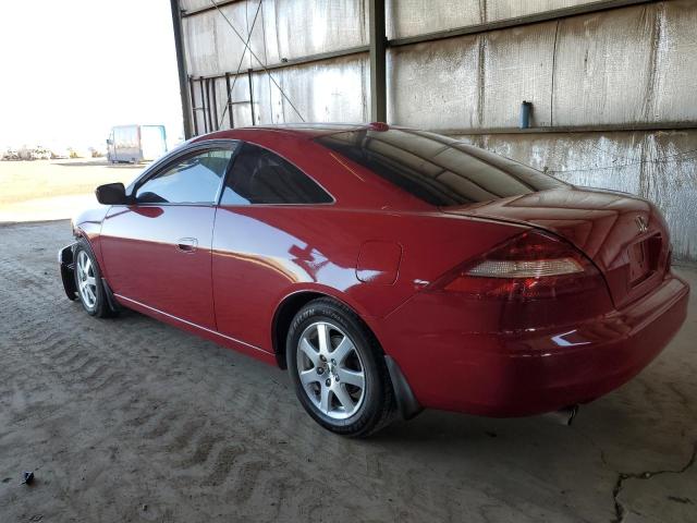 HONDA ACCORD EX 2005 red coupe gas 1HGCM82605A004683 photo #3