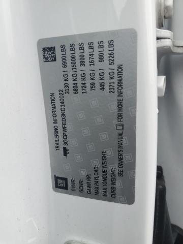 2019 CHEVROLET SILVERADO - 3GCPWFED3KG140022
