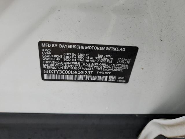 2020 BMW X3 5UXTY3C00L9C85237