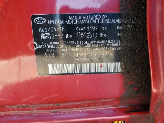 2017 HYUNDAI SONATA SE - 5NPE24AF9HH481147