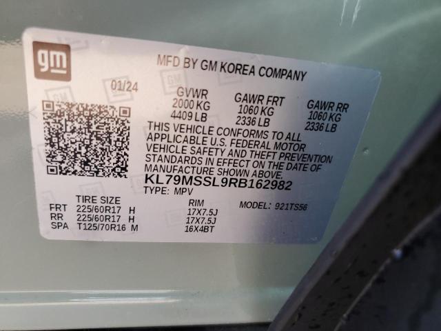 2024 CHEVROLET TRAILBLAZE - KL79MSSL9RB162982