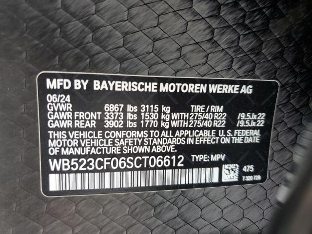 2025 BMW IX XDRIVE5 WB523CF06SCT06612