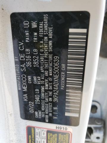 2022 KIA RIO LX - 3KPA24ADXNE500639