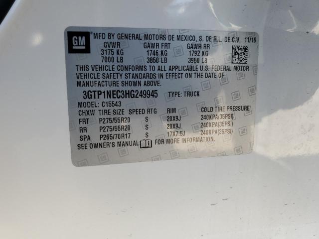 2017 GMC SIERRA C15 3GTP1NEC3HG249945