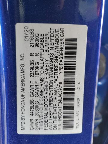 2020 HONDA ACCORD SPO - 1HGCV1F34LA059218