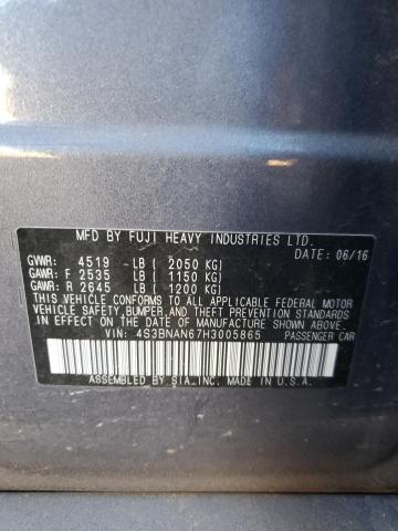 2017 SUBARU LEGACY 2.5 - 4S3BNAN67H3005865