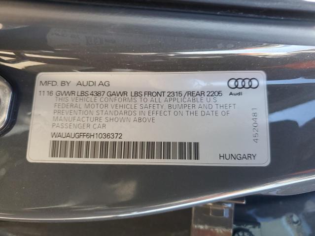 2017 AUDI A3 PREMIUM - WAUAUGFF6H1036372