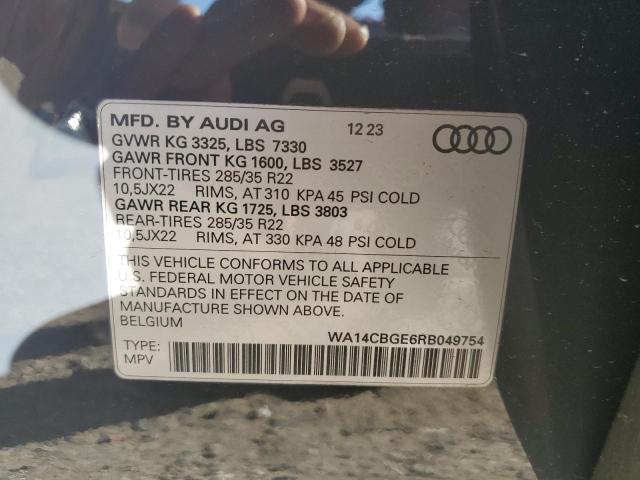 2024 AUDI SQ8 E-TRON WA14CBGE6RB049754