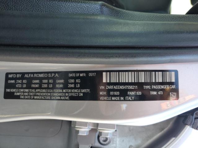 2017 ALFA ROMEO GIULIA TI - ZARFAEEN5H7556211