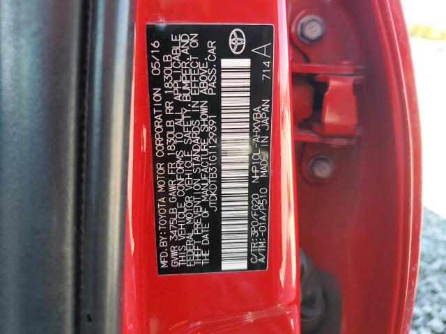 2016 TOYOTA PRIUS C - JTDKDTB31G1129391