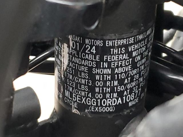 2024 KAWASAKI EX500 - ML5EXGG10RDA10877