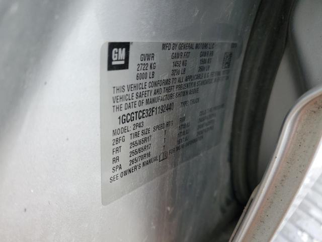 2015 CHEVROLET COLORADO Z - 1GCGTCE32F1192440