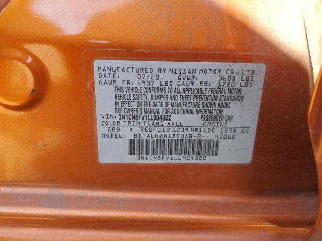 2020 NISSAN VERSA SR - 3N1CN8FV1LL904322