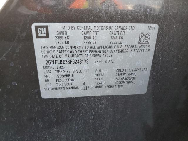 2015 CHEVROLET EQUINOX LT - 2GNFLBE38F6248178