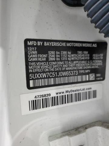 2018 BMW X4 XDRIVEM 5UXXW7C51J0W65373