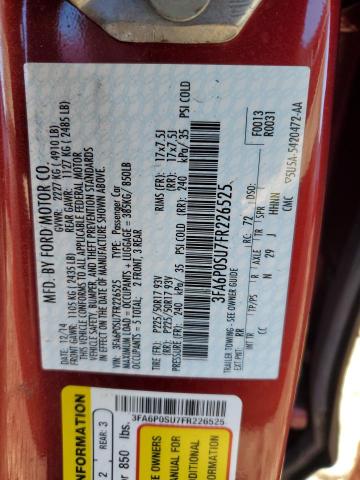 2015 FORD FUSION TIT - 3FA6P0SU7FR226525