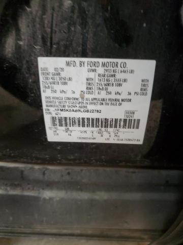 2020 FORD EXPLORER P 1FM5K8AB9LGB22782