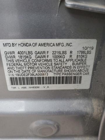 2020 ACURA ILX 19UDE2F39LA000613