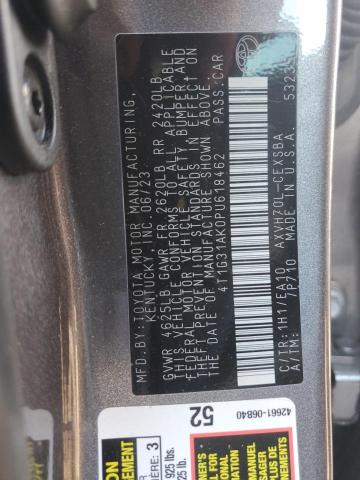 2023 TOYOTA CAMRY SE NIGHT SHADE 4T1G31AK0PU618462