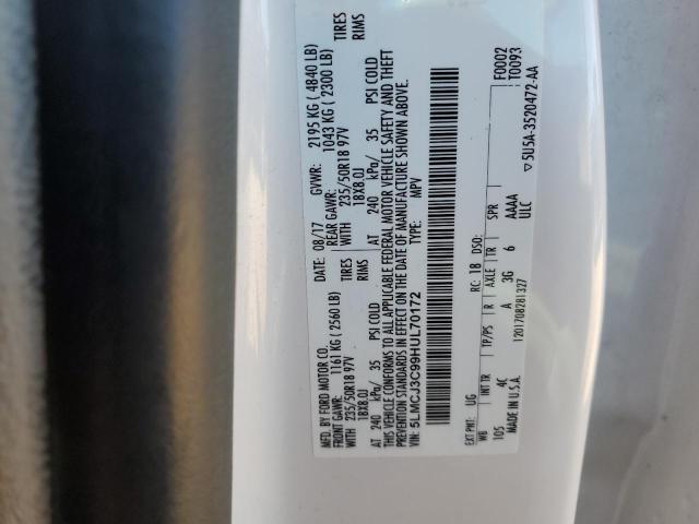 2017 LINCOLN MKC RESERV - 5LMCJ3C99HUL70172