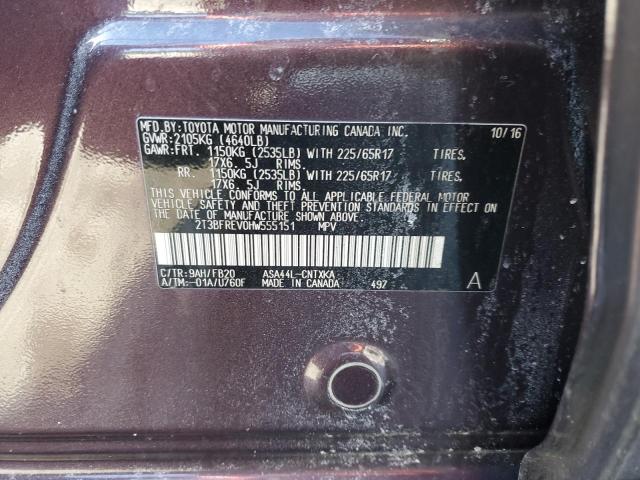 2017 TOYOTA RAV4 LE - 2T3BFREV0HW555151