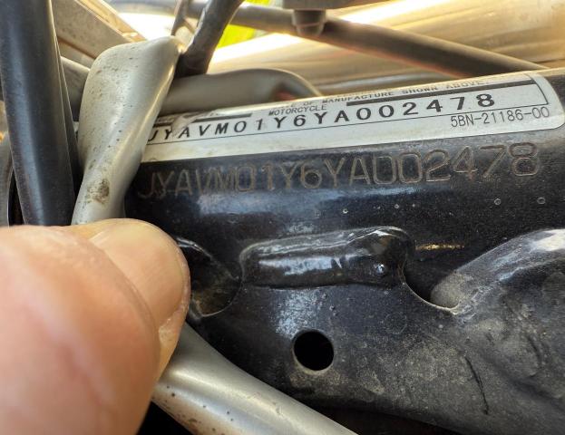 2000 YAMAHA XVS65 BASE JYAVM01Y6YA002478