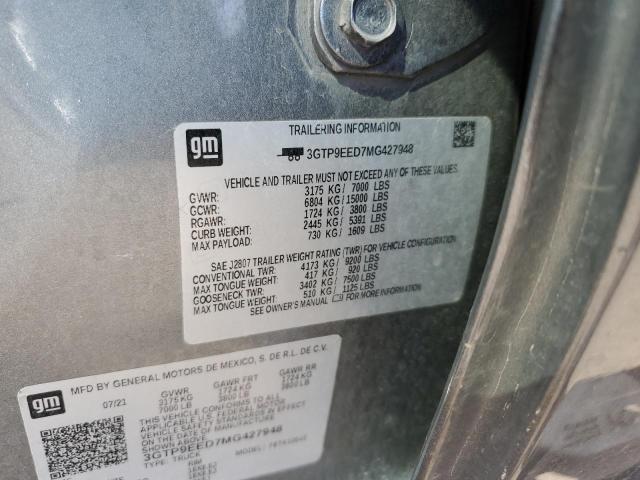 2021 GMC SIERRA K15 - 3GTP9EED7MG427948