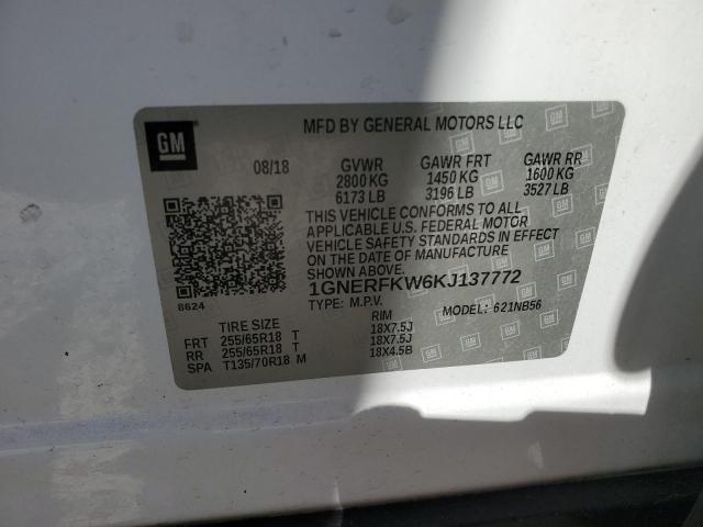2019 CHEVROLET TRAVERSE L 1GNERFKW6KJ137772
